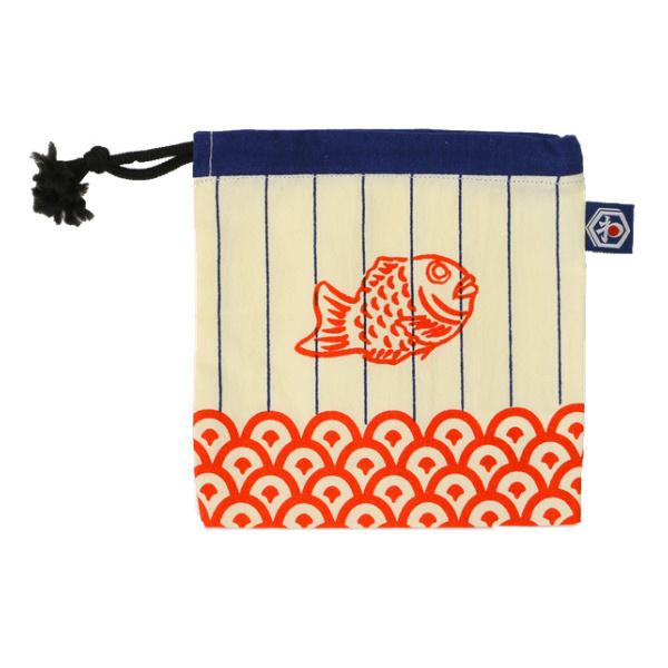 コップ袋 巾着袋 わ 巾着ポーチ たいやき 巾着 袋 ポーチ 給食袋 コップ入れ ランチ巾着 小物入れ リビングート ヤフー店 通販 Yahoo ショッピング