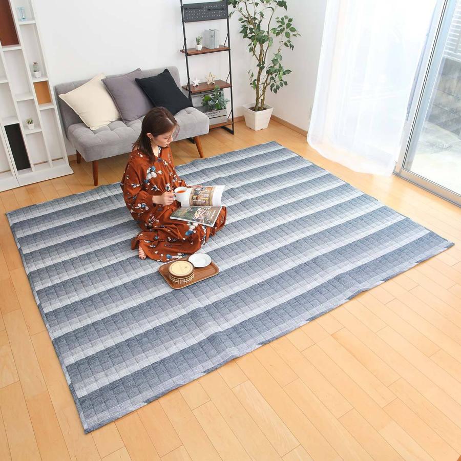 ラグ 200×250cm ラグマット キルティングラグ 洗える 抗菌 