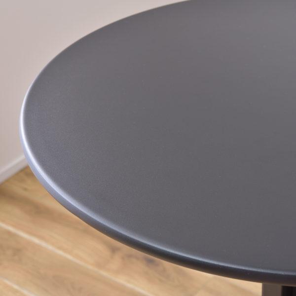 ハイテーブル 高さ93.5cm 幅60cm スチール 円形 丸 テーブル コンパクト 机 スタンディングテーブル （ バーテーブル カウンターテーブル ダイニングテーブル ）11