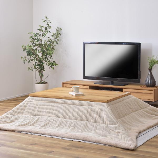 東谷 こたつ布団 190×230cm 薄掛け 長方形 コーデュロイ ボア こたつ