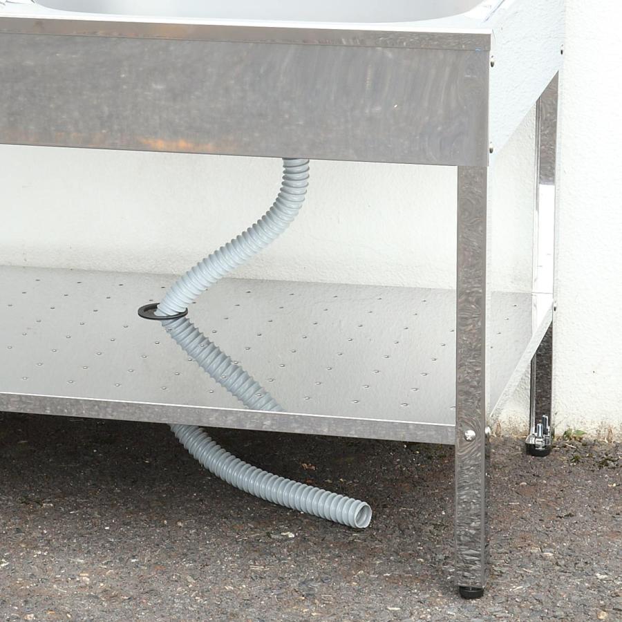 流し台 ステンレス 簡易流し台 幅60×奥行55×高さ78cm ガーデンシンク