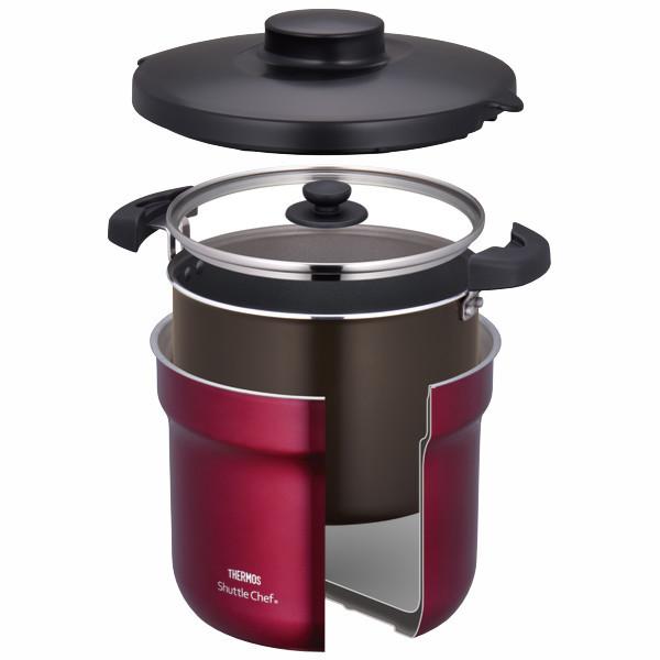THERMOS（サーモス） シャトルシェフ 4.3L 保温調理鍋 IH対応 フッ素