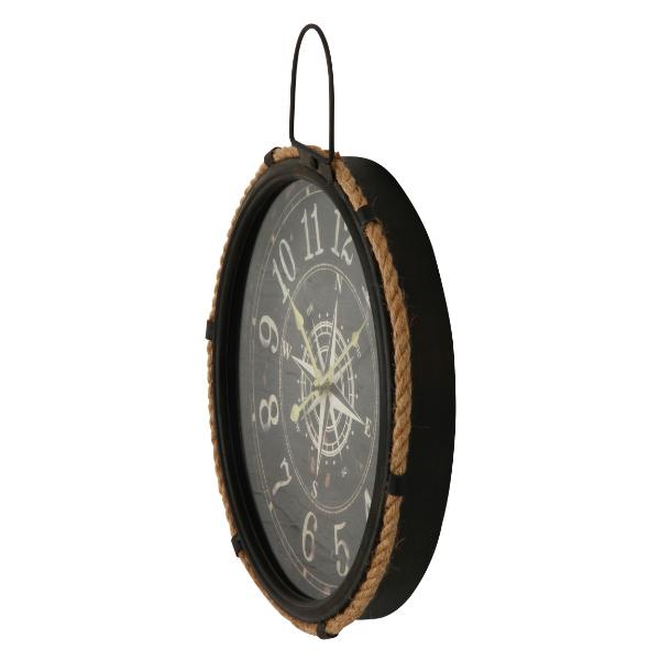 不二貿易（Fuji Boeki） 掛け時計 コンパス 直径 47cm 壁掛け 時計