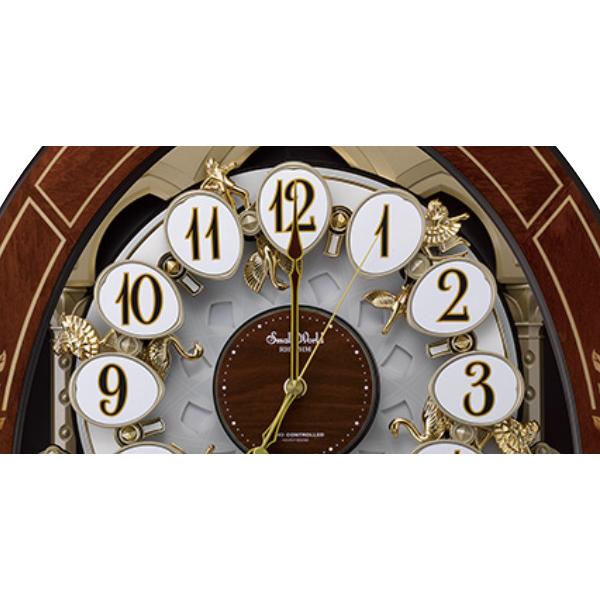 からくり時計 スモールワールドレガロ 電波時計 アナログ 壁掛け