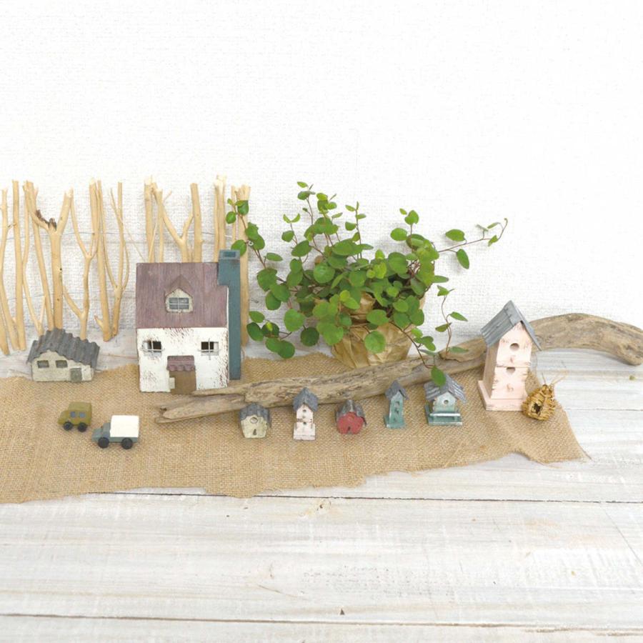 オーナメント ガーデニング 園芸 ミニチュアパーツ 倉庫 L （ 家