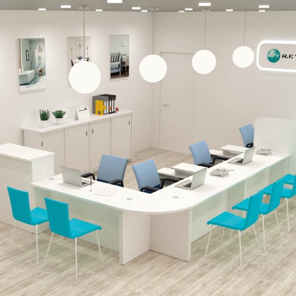 ローカウンター デスク 3点フルセット ホワイト