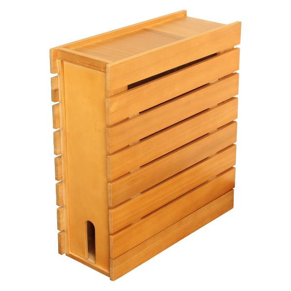 ルーター収納 天然木桐材 モジュールラック ケーブル収納 （ コード