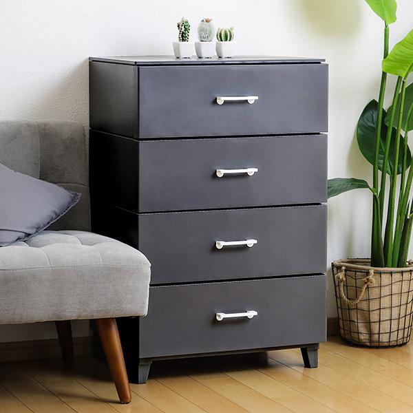 SANKA(家具、インテリア) チェスト 4段 幅56×奥行45×高さ87cm SANKA(家具、インテリア) チェスト 4段 幅56×奥行45×高さ87cm