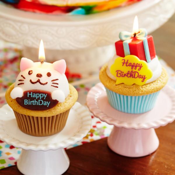 キャンドル バースデーカップケーキキャンドル ろうそく アロマキャンドル インテリア カメヤマ ケーキ ロウソク ローソク 雑貨 ファッションデザイナー