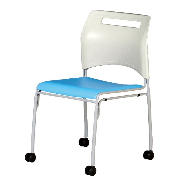 弘益 キャスターチェア 4脚セット 座面高43cm オフィスチェア 弘益 キャスターチェア 4脚セット 座面高43cm オフィスチェア