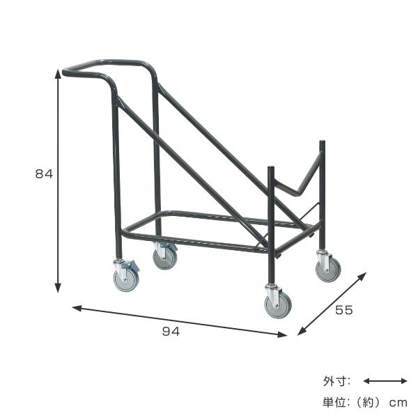 弘益 SFIDAチェア専用台車 25台用 キャスター 収納 スタッキング 台車