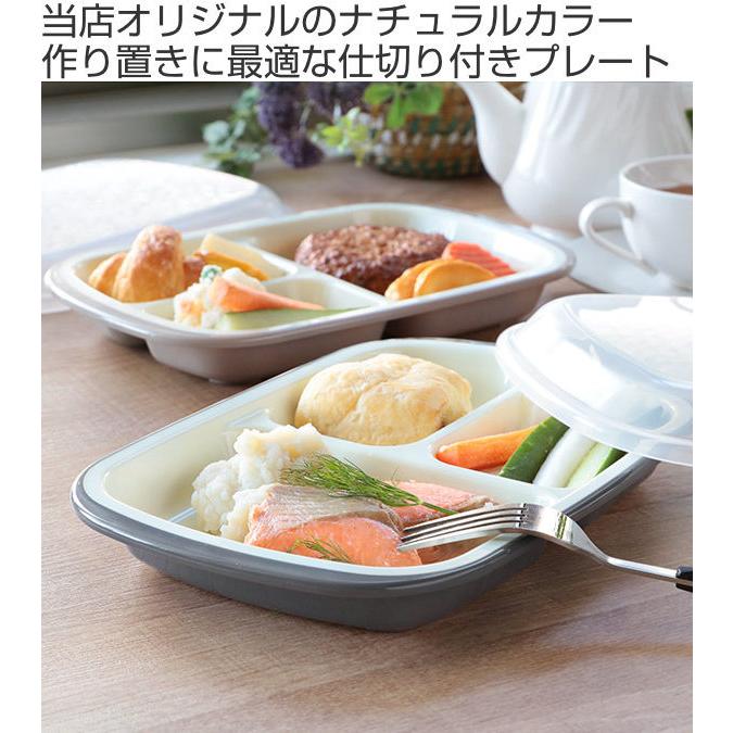 ランチプレート フタ付き 楽弁 角型 プラスチック 日本製 食器 仕切り付き 皿 電子レンジ対応 食洗機対応 仕切り皿 おしゃれ 深め リビングート Paypayモール店 通販 Paypayモール