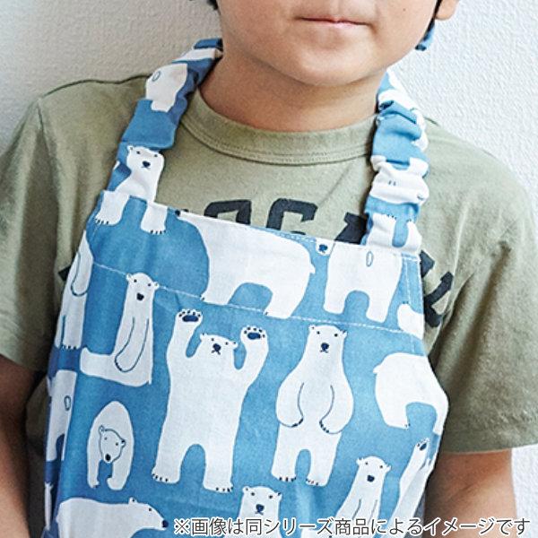 エプロン キッズ チェック柄 バンダナ付き クロエ 綿 （ 子供用 
