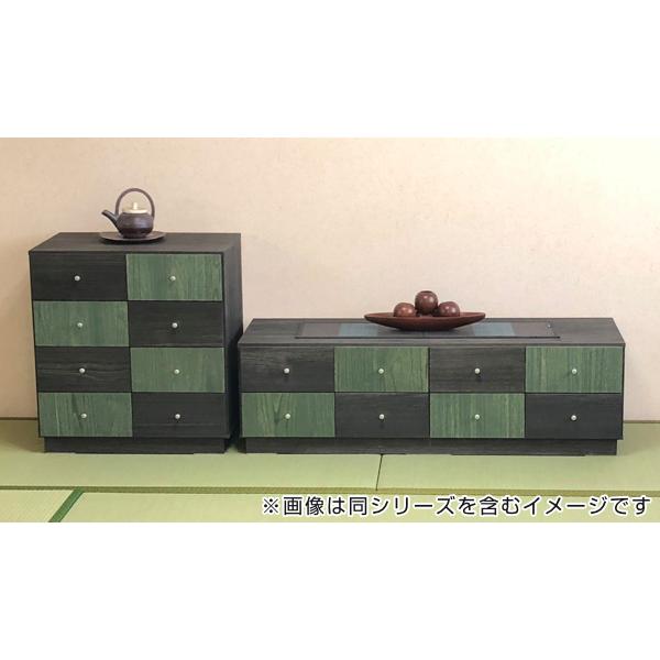 マーゼルン ローチェスト 2段6杯 桐たんす 市松模様 幅125cm 開梱設置