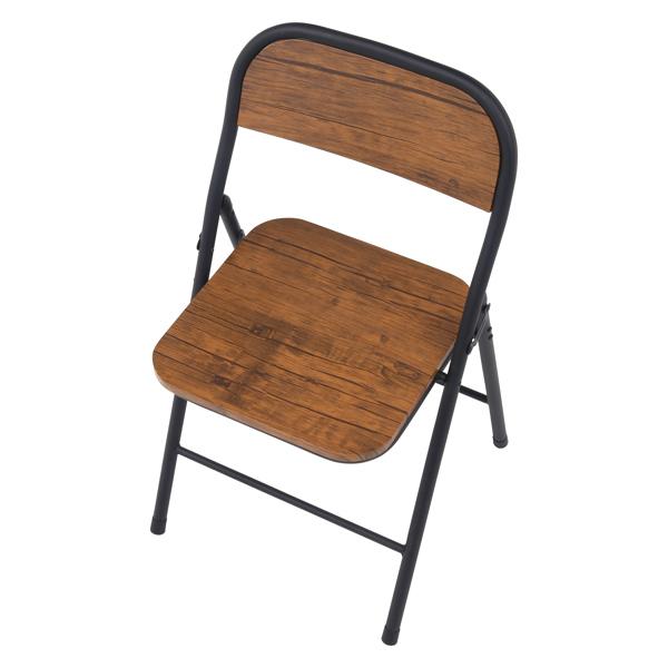 不二貿易（Fuji Boeki） 折りたたみチェア 2脚セット 座面高45cm