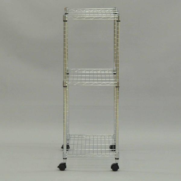 スチールラック 3段 キャスター付 幅60cm 高さ96cm （ ラック 収納棚