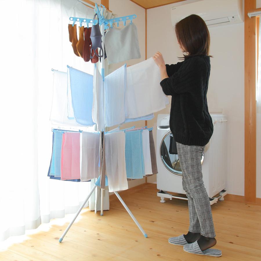 物干し 室内 コスモス 3段 （ 室内物干し パラソル タオル タオル