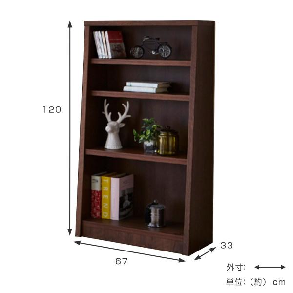 本棚 木製 ブックシェルフ 強化棚板 日本製 幅67cm 高さ120cm 本棚 木製 ブックシェルフ 強化棚板 日本製 幅67cm 高さ120cm