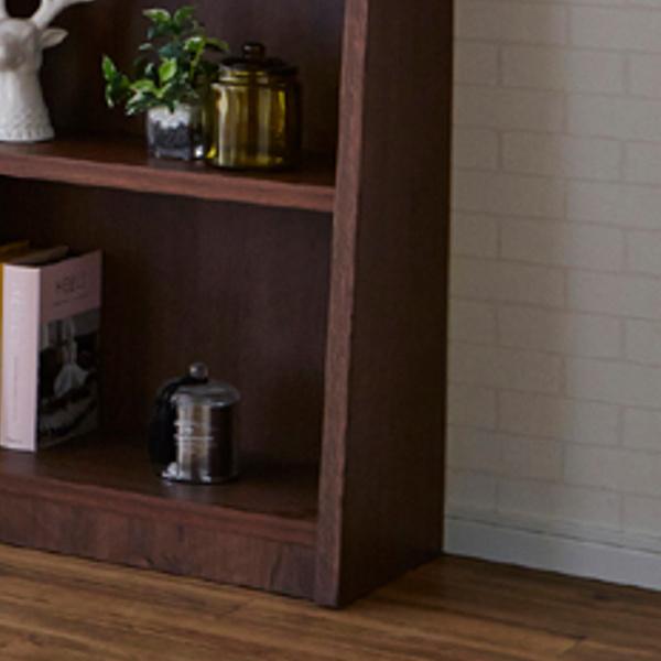 本棚 木製 ブックシェルフ 強化棚板 日本製 幅67cm 高さ120cm （ 壁面