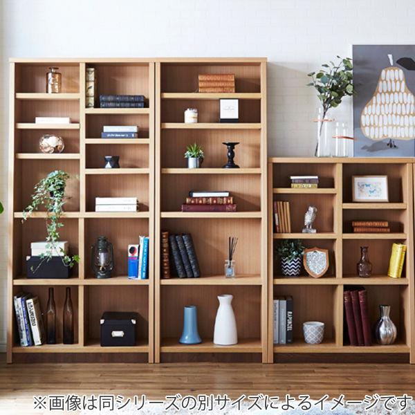 本棚 木製 ブックシェルフ 強化棚板 日本製 幅87cm 高さ120cm （ 壁面