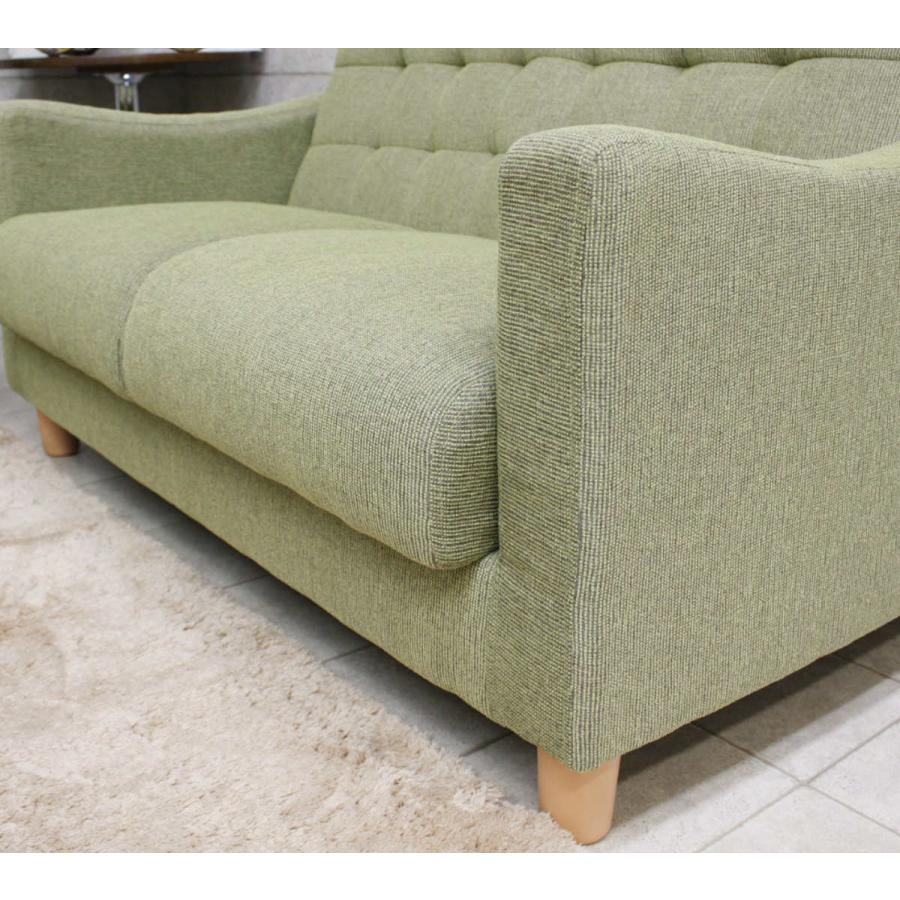 ソファベッド 二人掛け 幅120cm 収納付き ファブリック 肘掛け 脚付き