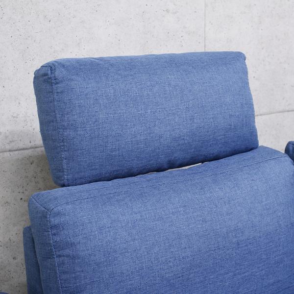 ソファ 三人掛け 幅209cm L字 ファブリック カウチソファ ローソファ