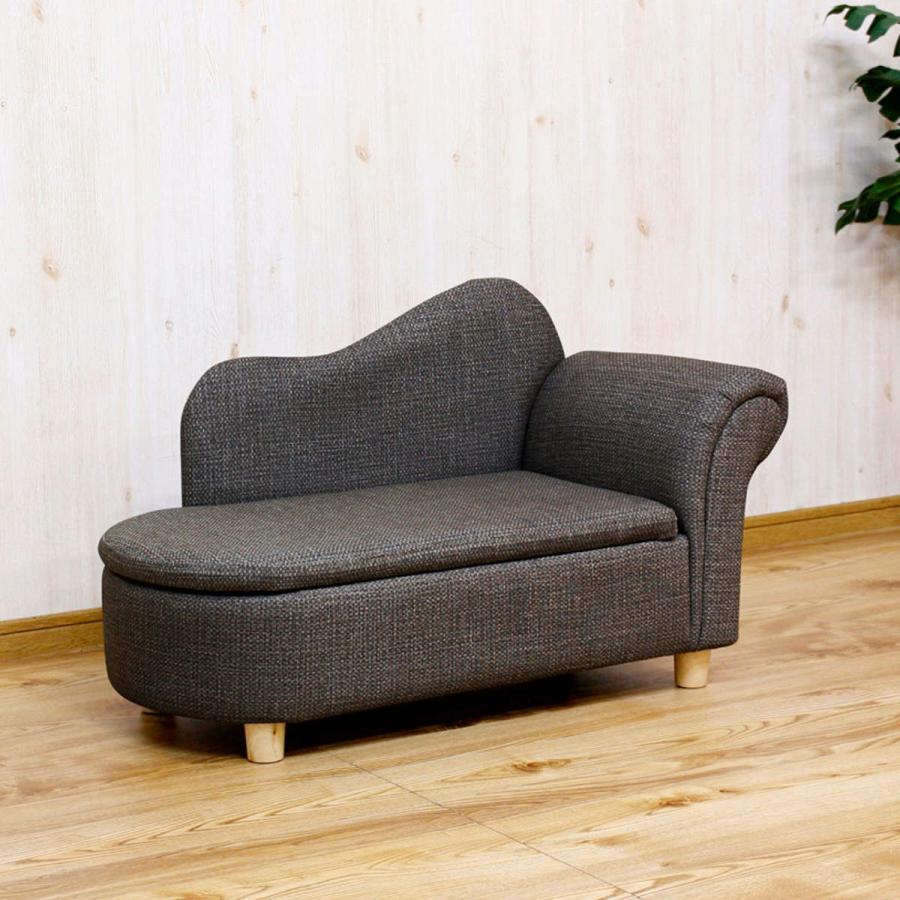 ペットソファ 幅80cm 収納付き ファブリック （ ソファ ソファー