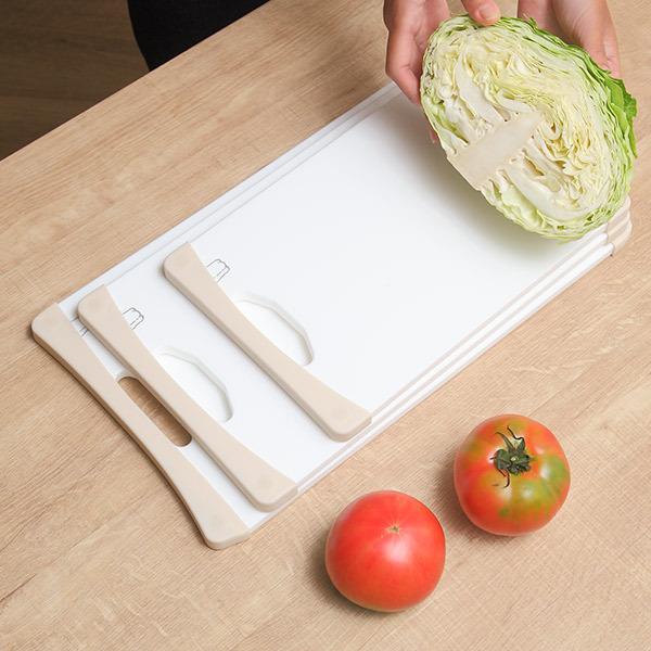 まな板 24cm×40cm 食洗機対応 抗菌 ストッパー付き耐熱抗菌まな板 L