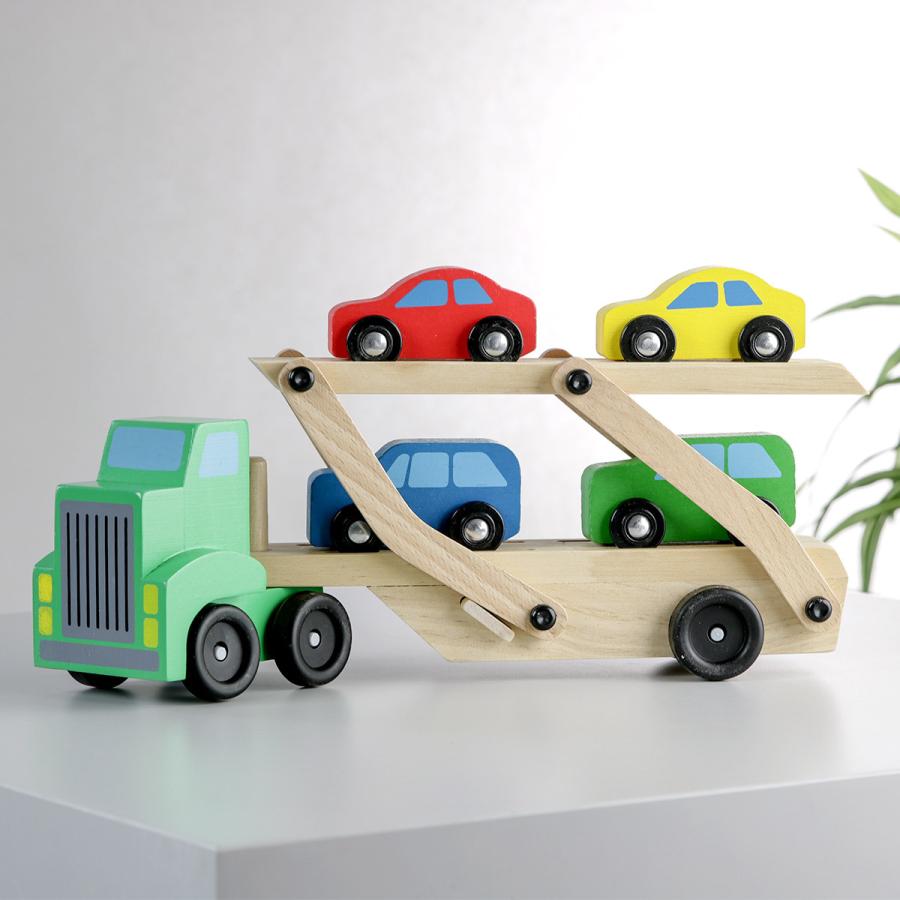 おもちゃ キャリアカー Melissa Doug 木製 3歳 知育玩具 木製玩具 木のおもちゃ 玩具 オモチャ 車 トラック 子ども キッズ 幼児 リビングート ヤフー店 通販 Yahoo ショッピング