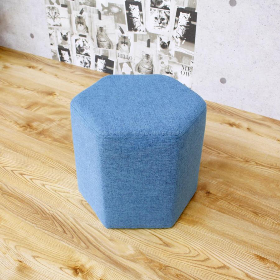 スツール 高さ32cm 六角 ファブリック ( チェア イス 椅子 スツール 高さ32cm 六角 ファブリック ( チェア イス 椅子