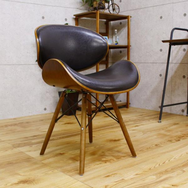 チェア 座面高47cm レザー調 木製 ( 天然木 ダイニングチェア チェア 座面高47cm レザー調 木製 ( 天然木 ダイニングチェア