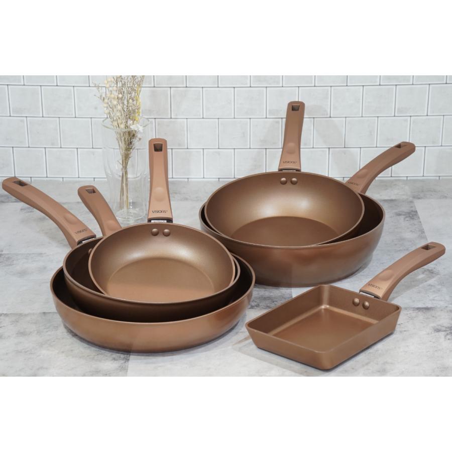 パール金属 フライパン 20cm IH対応 VISIONS GOLD Coating （ ガス火