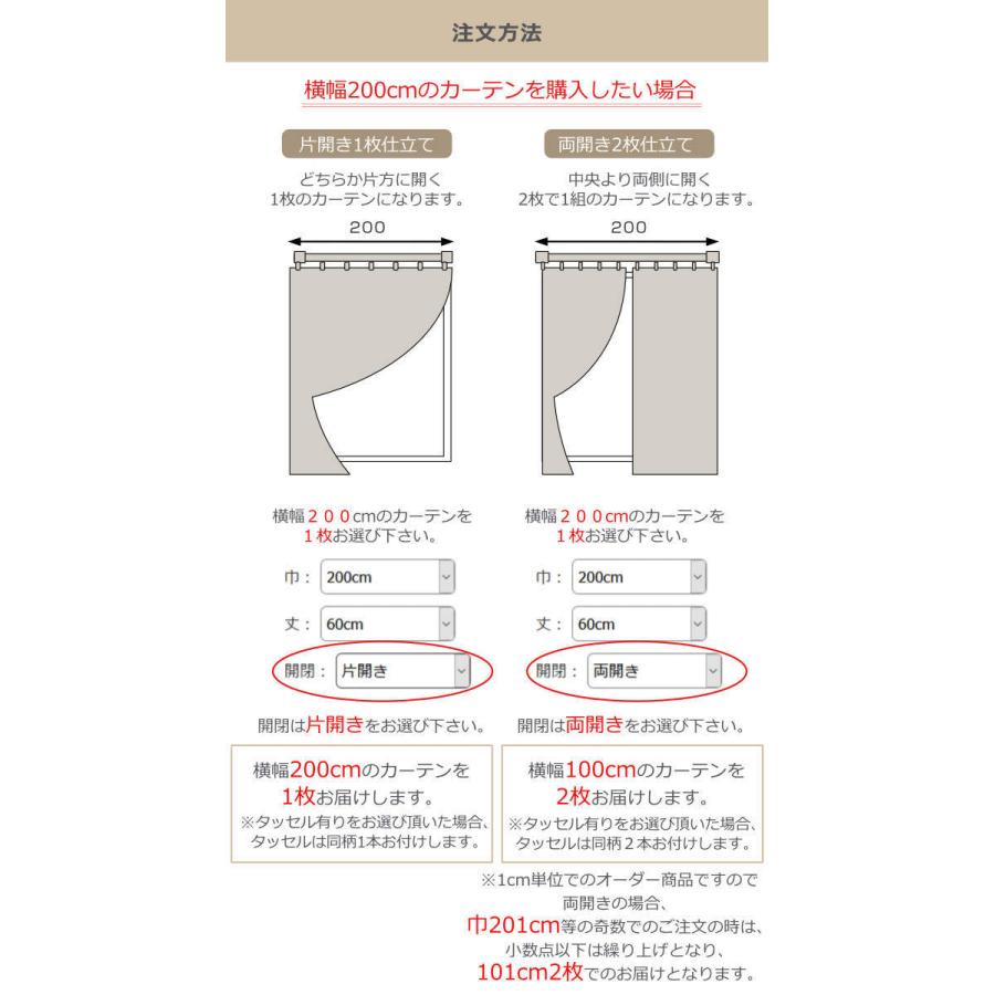 カーテン オーダーカーテン ドレープカーテン ソボクムジ 1.5倍ヒダ 巾