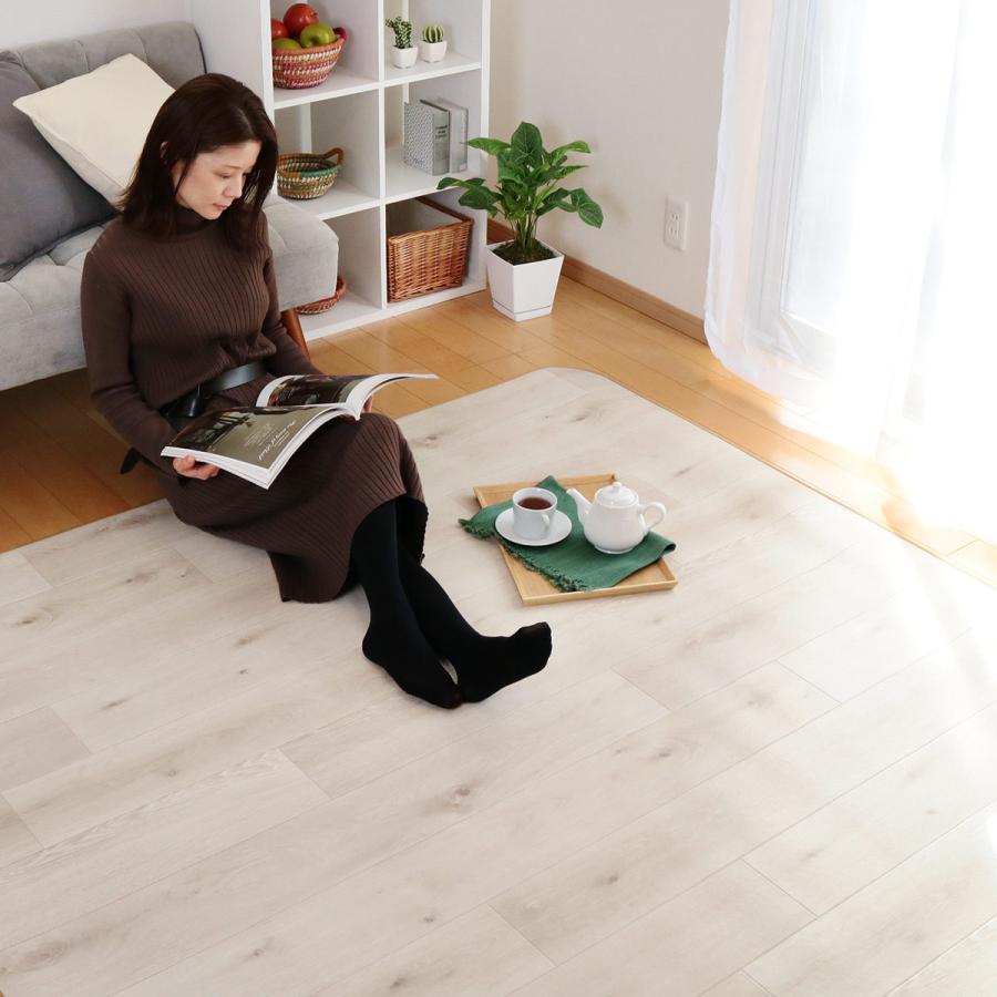 フェデポリマーブル ラグ 182×230cm ラグマット ラスティックオーク 消