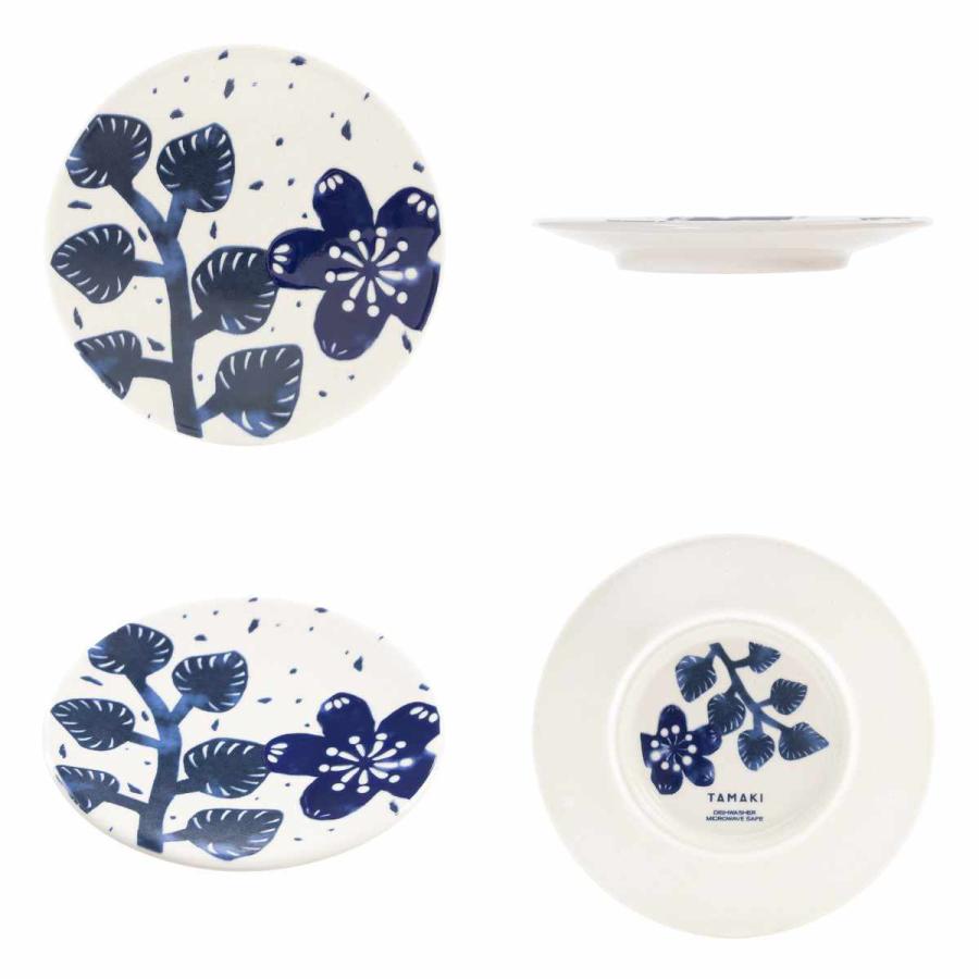 プレート 11.5cm AIKA 硬質陶器 同柄4枚セット （ 食洗機対応 電子