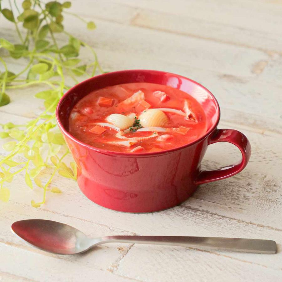 スープカップ 350ml HINATA 陶器 同色4個セット （ 食洗機対応 電子