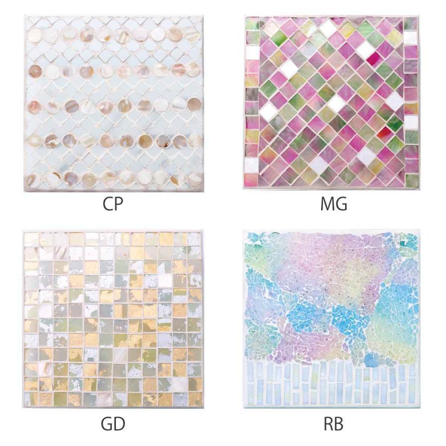 ガラスプレート 20×20cm モザイク ルミエール （ インテリアボード