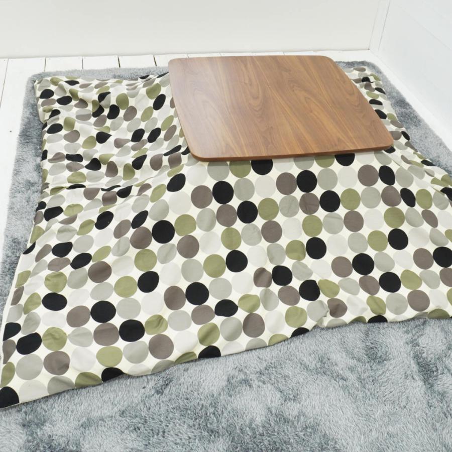 こたつ布団カバー 200×200cm 正方形 マーブル 綿100％ 日本製