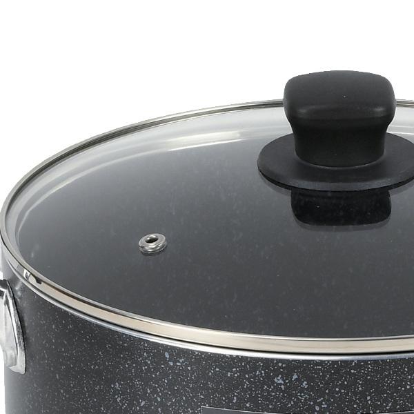 両手鍋 24cm 黒 箱付き
