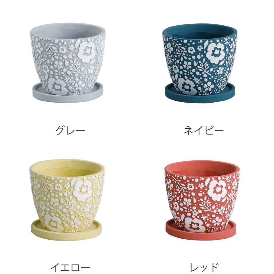 くらしを楽しむアイテム プランター クッカ ポット L 植木鉢 プラントポット 鉢植え 鉢 寄せ植え ソーサー 受け皿 付き 花柄 1 408円 Aynaelda Com