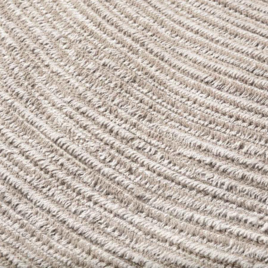 HAGiHARA（萩原） ラグマット 90×90cm ハンドメイド 綿100％の編み込み