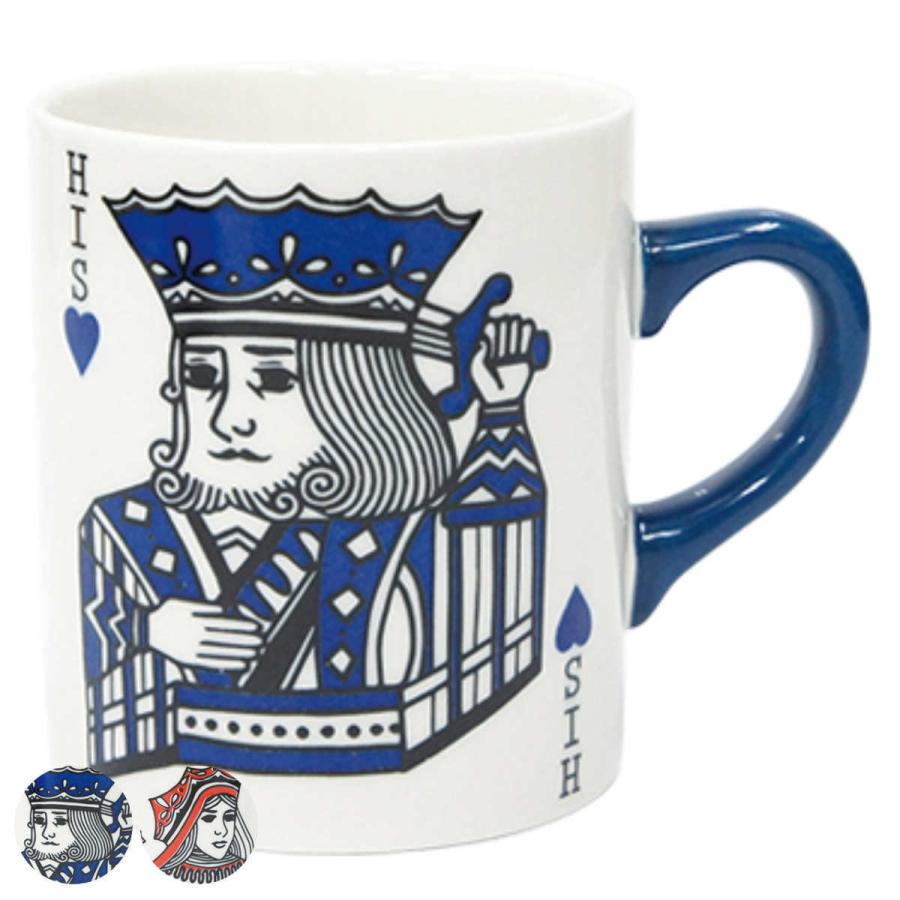 まぐカップページ マグカップ 325ml LOVERS MUG KING QUEEN 磁器 美濃焼 日本製 （ 電子