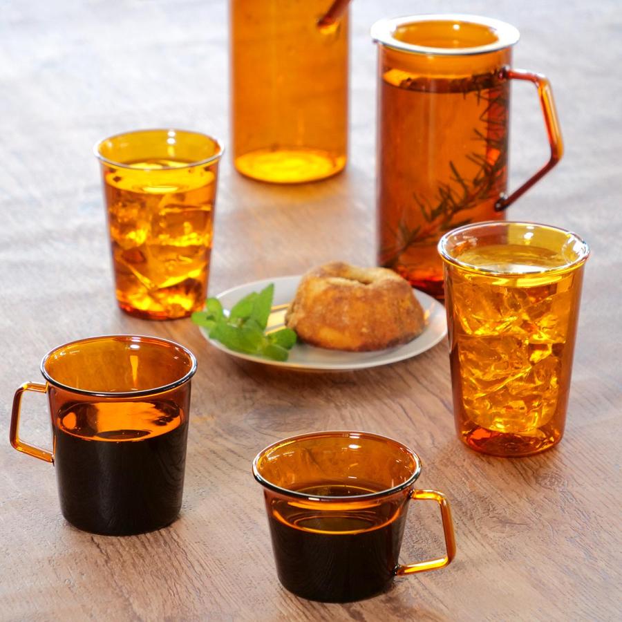 KINTO キントー CAST AMBER グラス 180ml （ 耐熱ガラス 食洗機対応