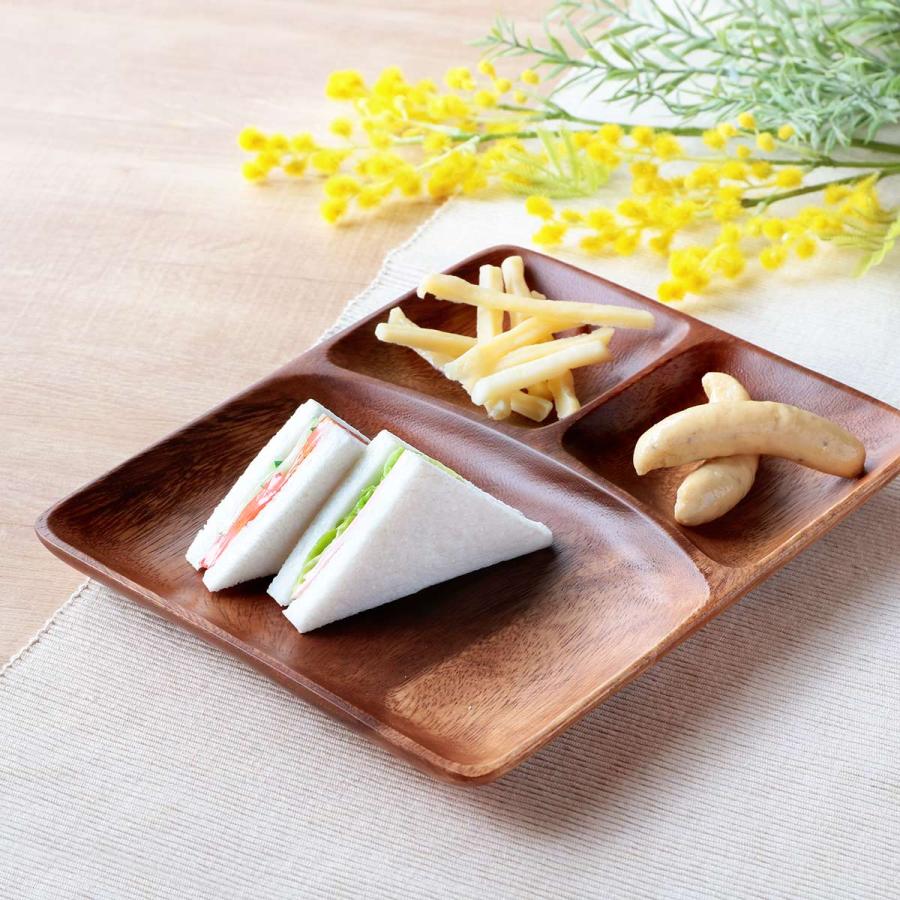 ランチプレート 25cm レクタングル アカシア製 食洗機対応 ランチプレート 25cm レクタングル アカシア製 食洗機対応