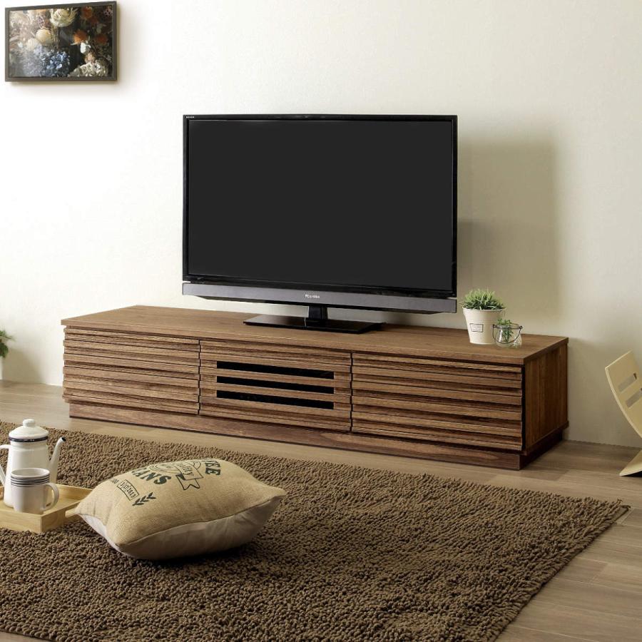 マーゼルン テレビ台 ローボード 桐無垢材 ルーバーデザイン 幅150cm