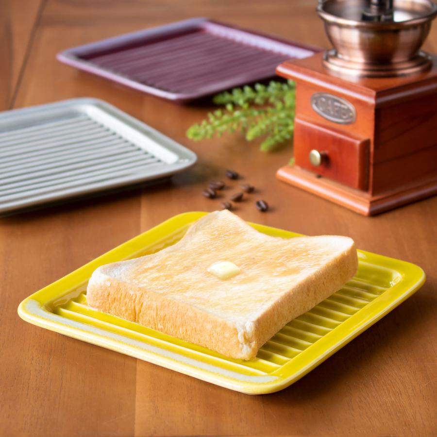 トーストプレート 18cm 磁器 美濃焼 （ 食洗機対応 電子レンジ対応