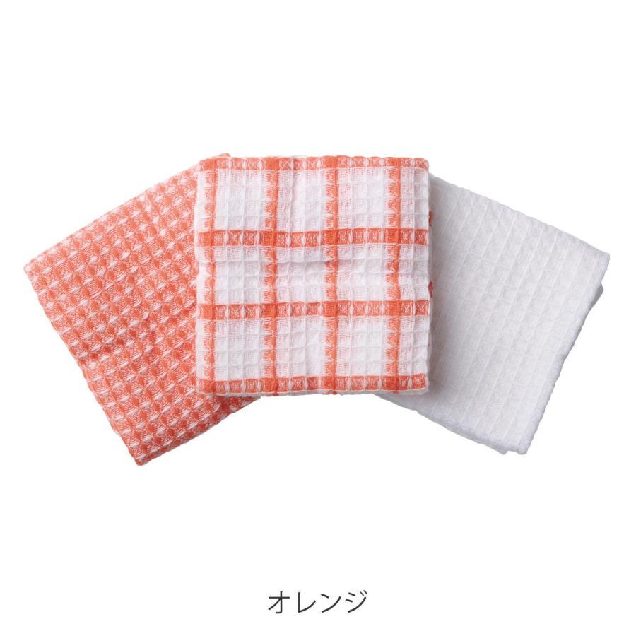 キッチンクロス 3枚入 綿100% 正方形 30cm ひも付き ボーダー キッチンクロス 3枚入 綿100% 正方形 30cm ひも付き ボーダー