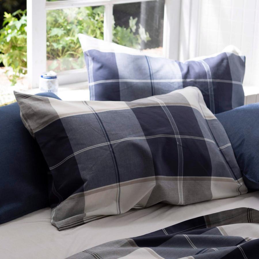 枕カバー Fab the Home 43×63cm用 アクロス 綿100% チェック柄 枕カバー Fab the Home 43×63cm用 アクロス 綿100% チェック柄