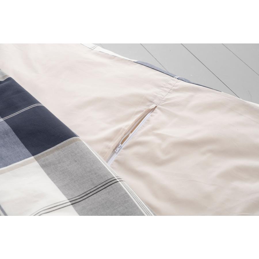 こたつ布団カバー 正方形 200X200cm アクロス 綿100％ チェック柄 Fab