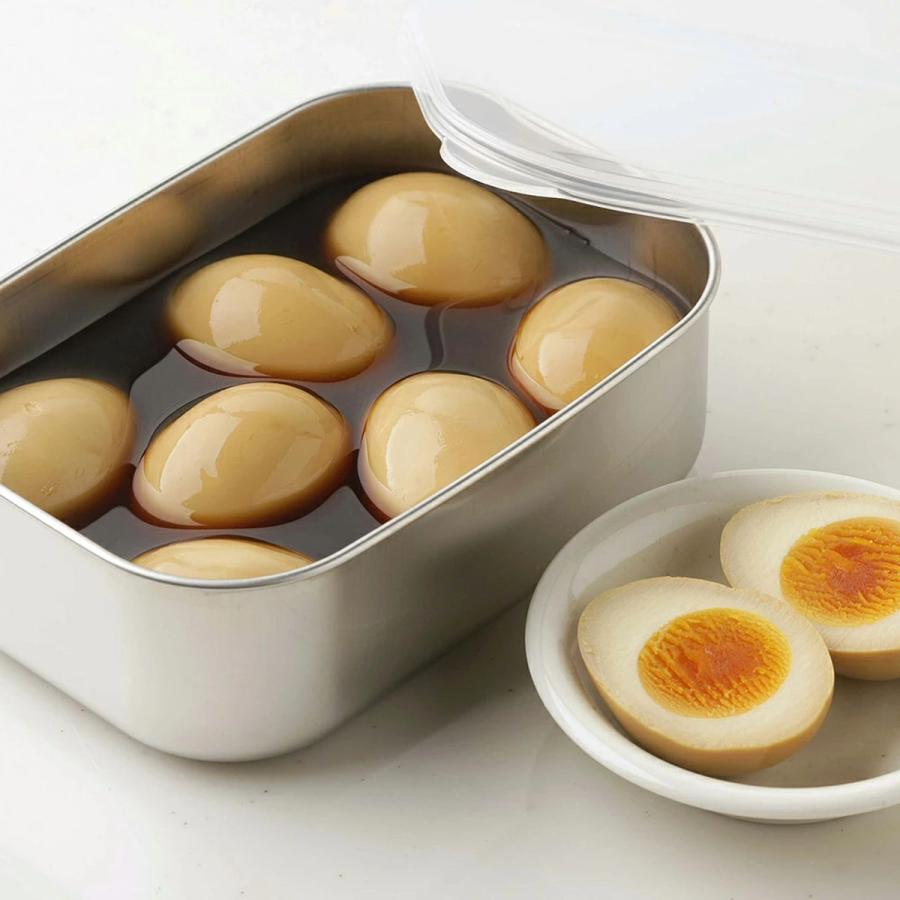 下村企販 保存容器 650ml ステンレスふた付保存容器 深型 2個組